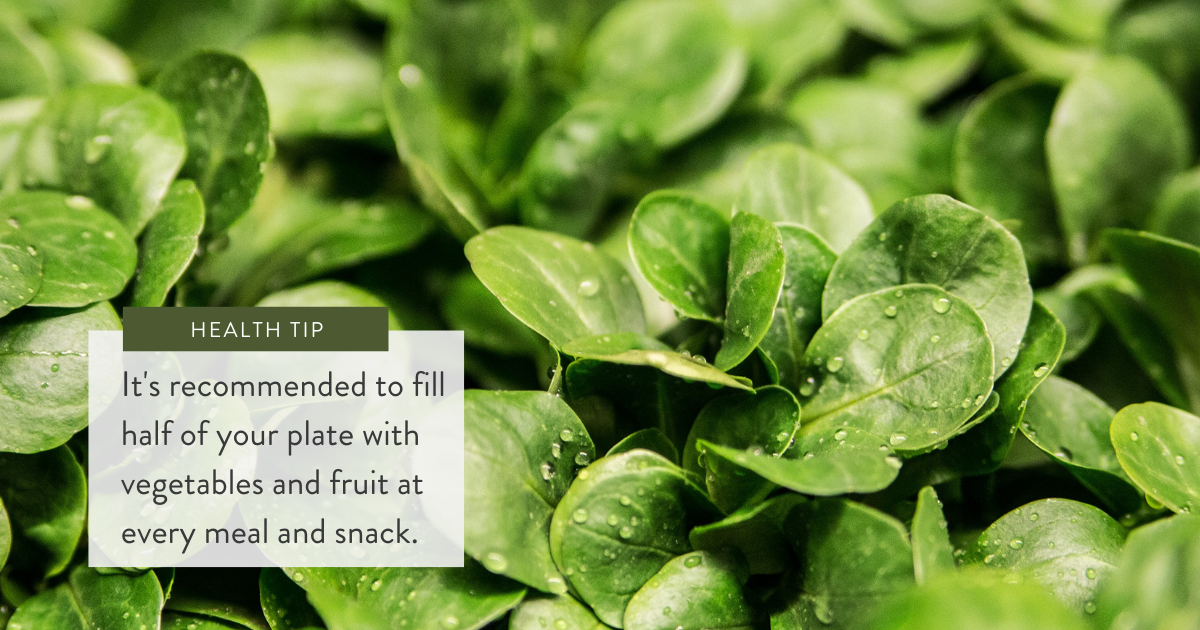 Eat your fruits and veggies!