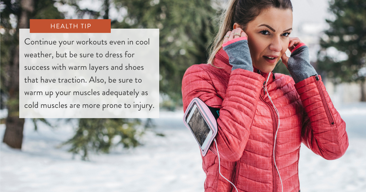 Exercise in cooler weather