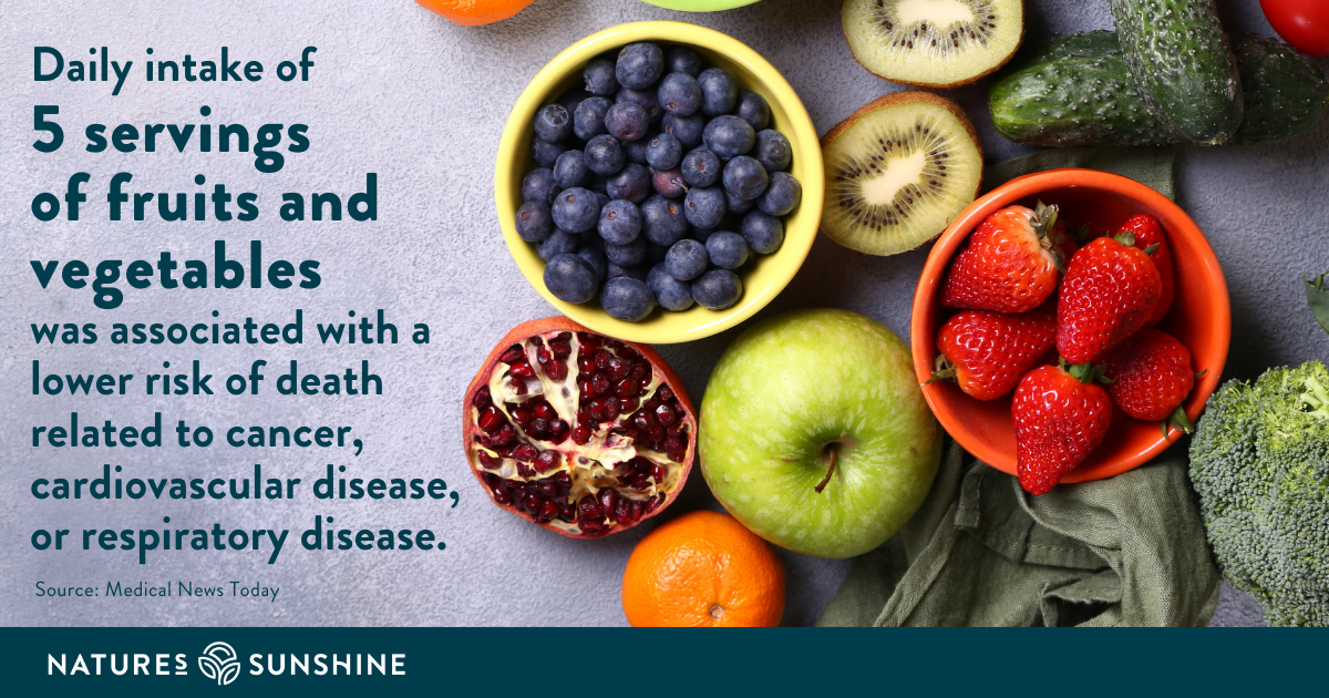 Eat your fruits and veggies