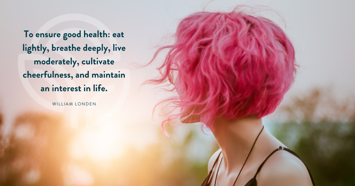 A recipe for good health
